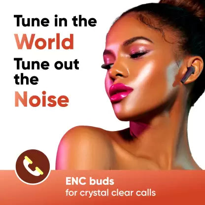 Mivi DuoPods F60 ENC with 50+ Hrs Playtime| Made in India | Powerful Bass | 4 Mics Bluetooth Headset (Black, True Wireless) Mivi DuoPods F60 ENC with 50+ Hrs Playtime| Made in India | Powerful Bass | 4 Mics Bluetooth Headset (Black, True Wireless)